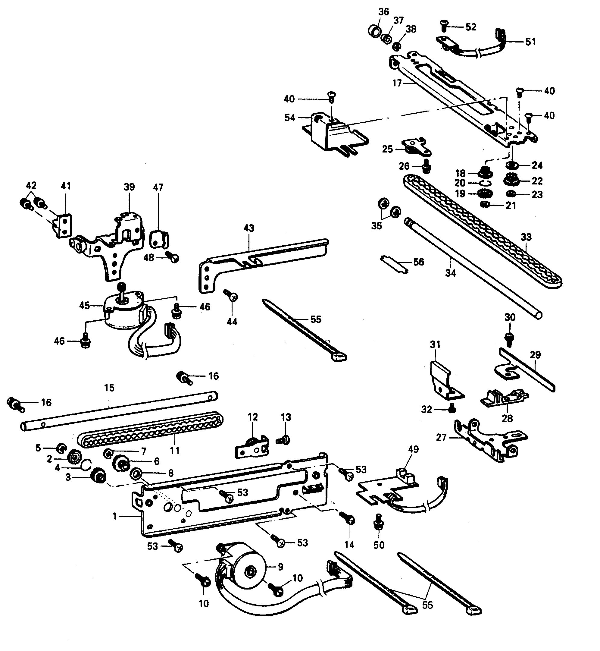 Brother PE-180D main frame diagram