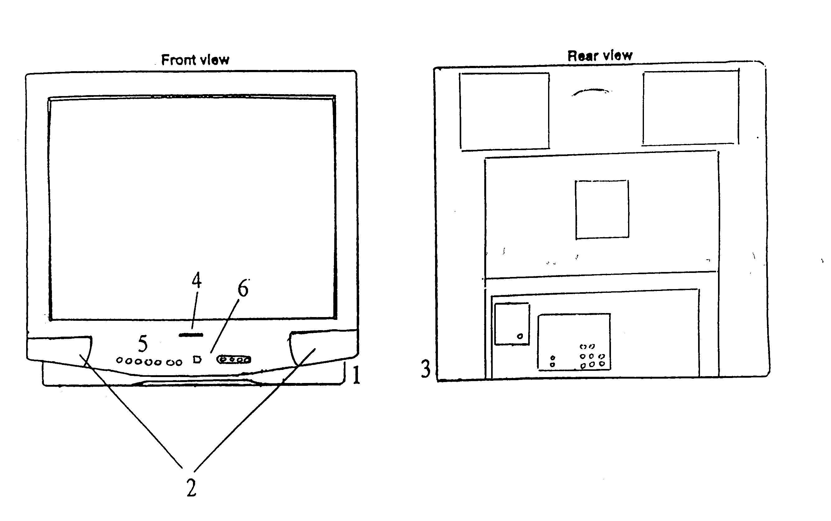 Panasonic CT-20D10DB cabinet parts diagram