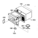Kenmore 72162212200 oven cavity diagram