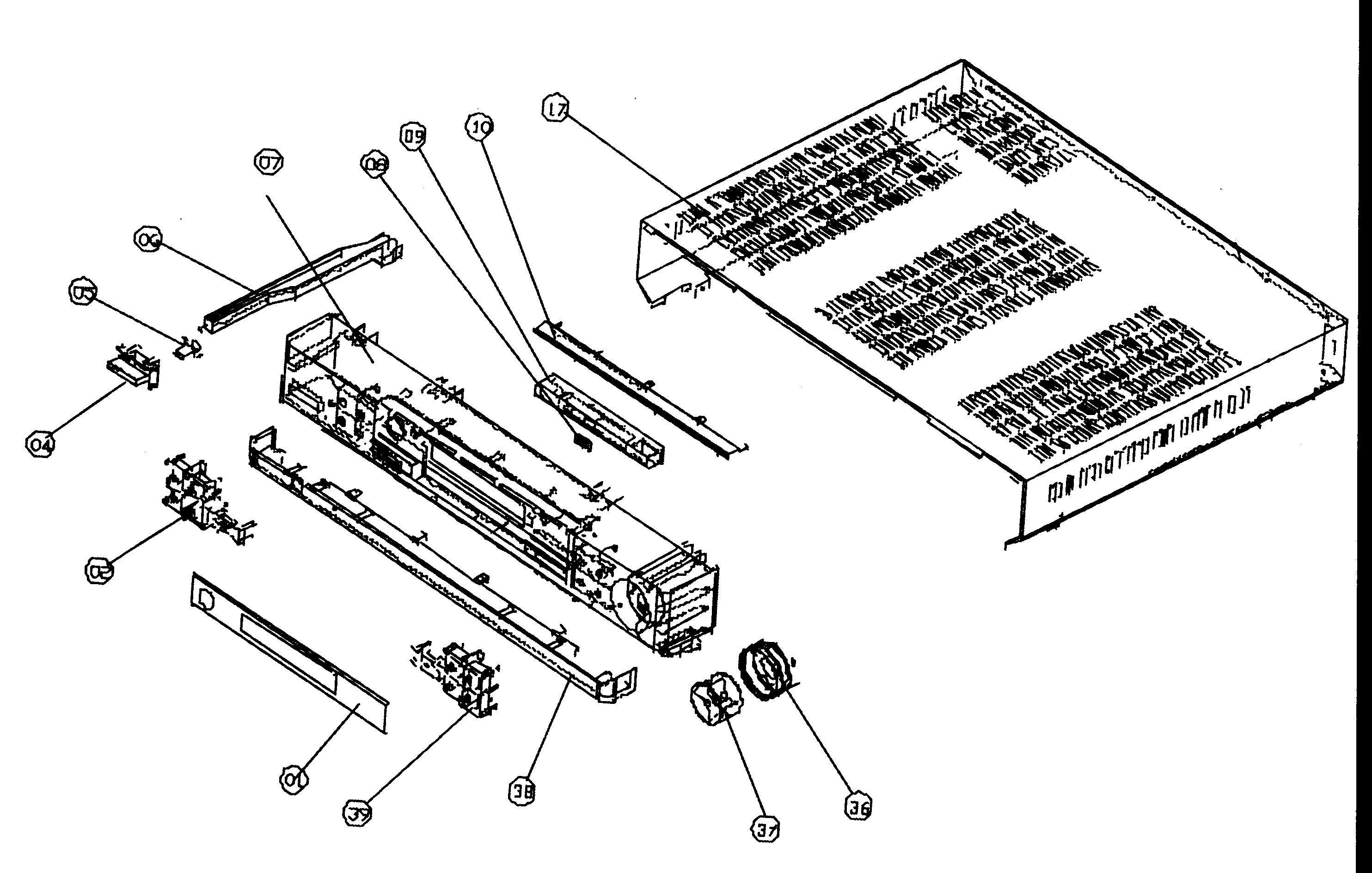 RCA RTDVD1 cabinet parts diagram