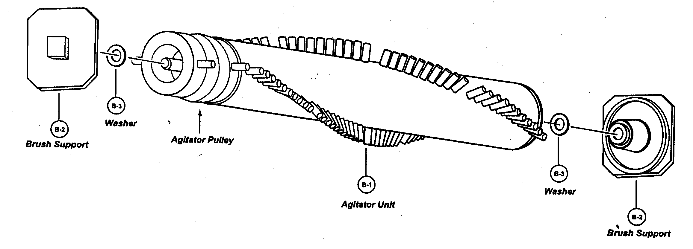 Panasonic MC-V731100 agitator assy diagram