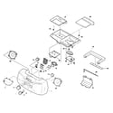 Aiwa CSD-FD79 cabinet parts diagram