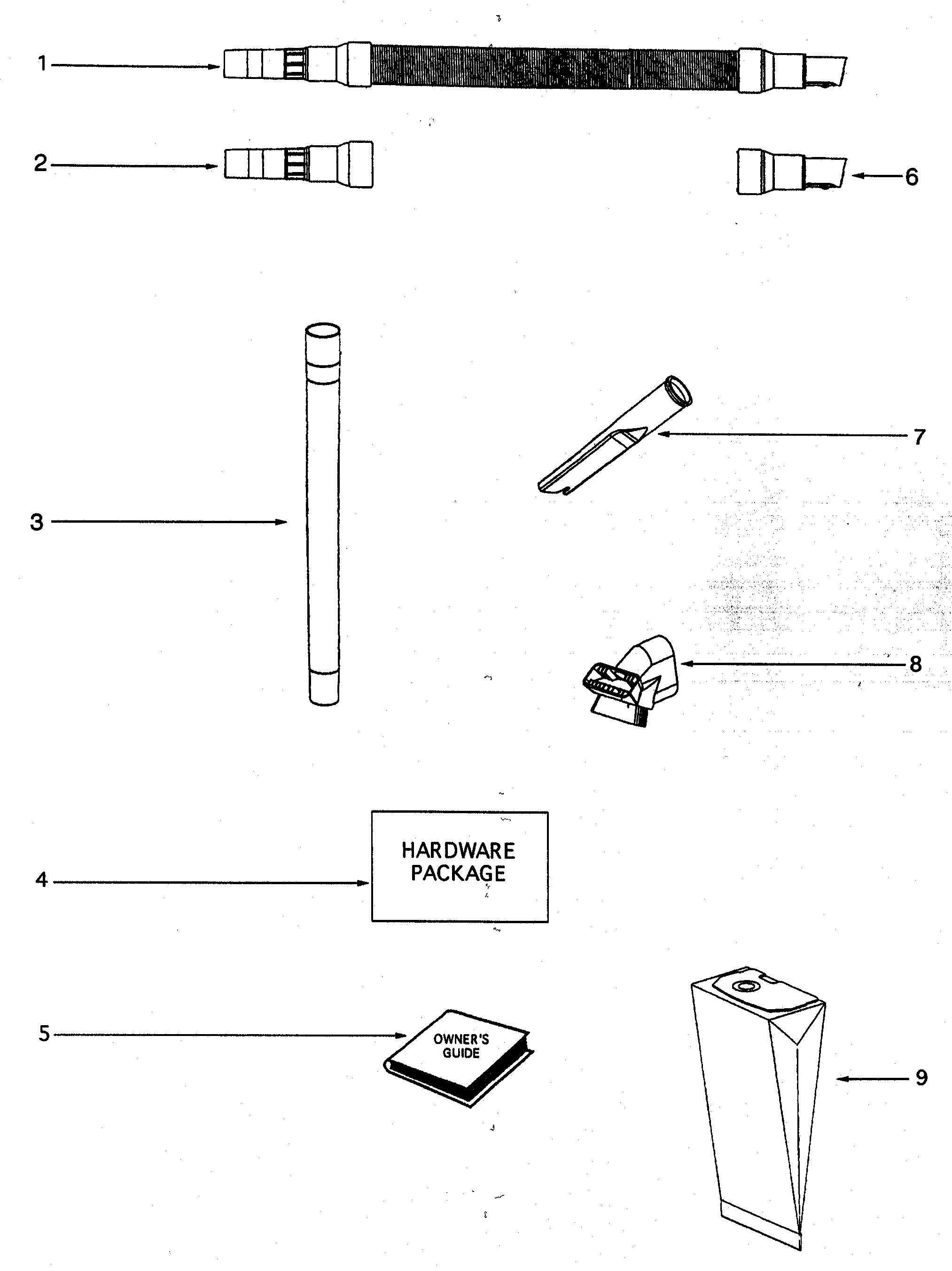 Eureka 4468A accessory diagram