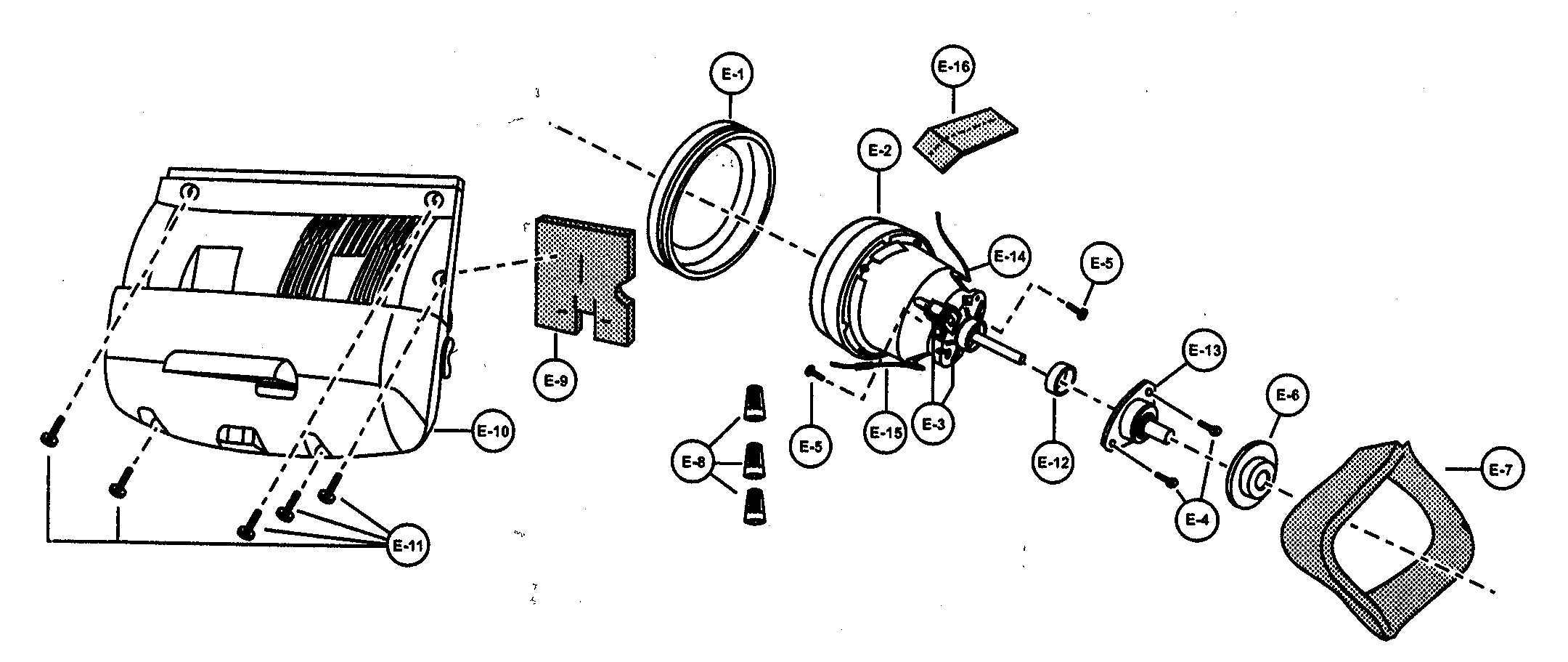 Panasonic MC-V7388 motor assy diagram