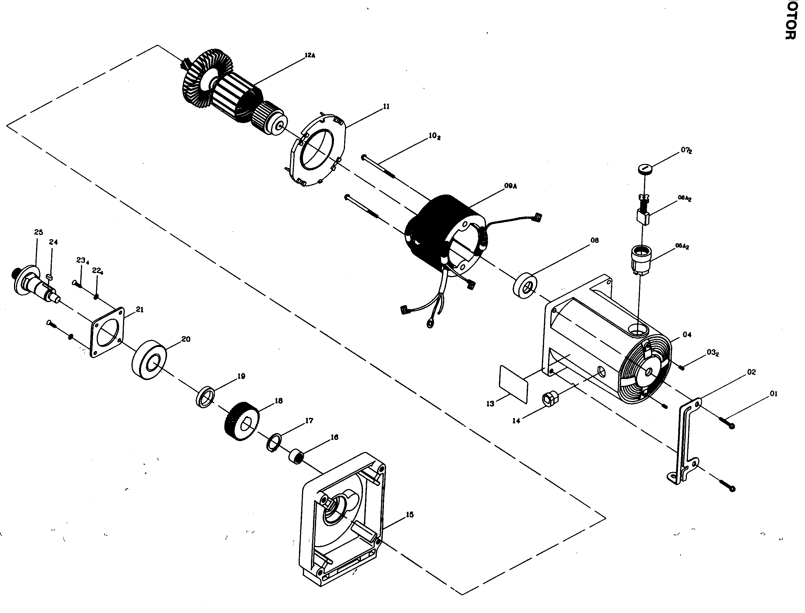 Craftsman 137218100 motor assy diagram