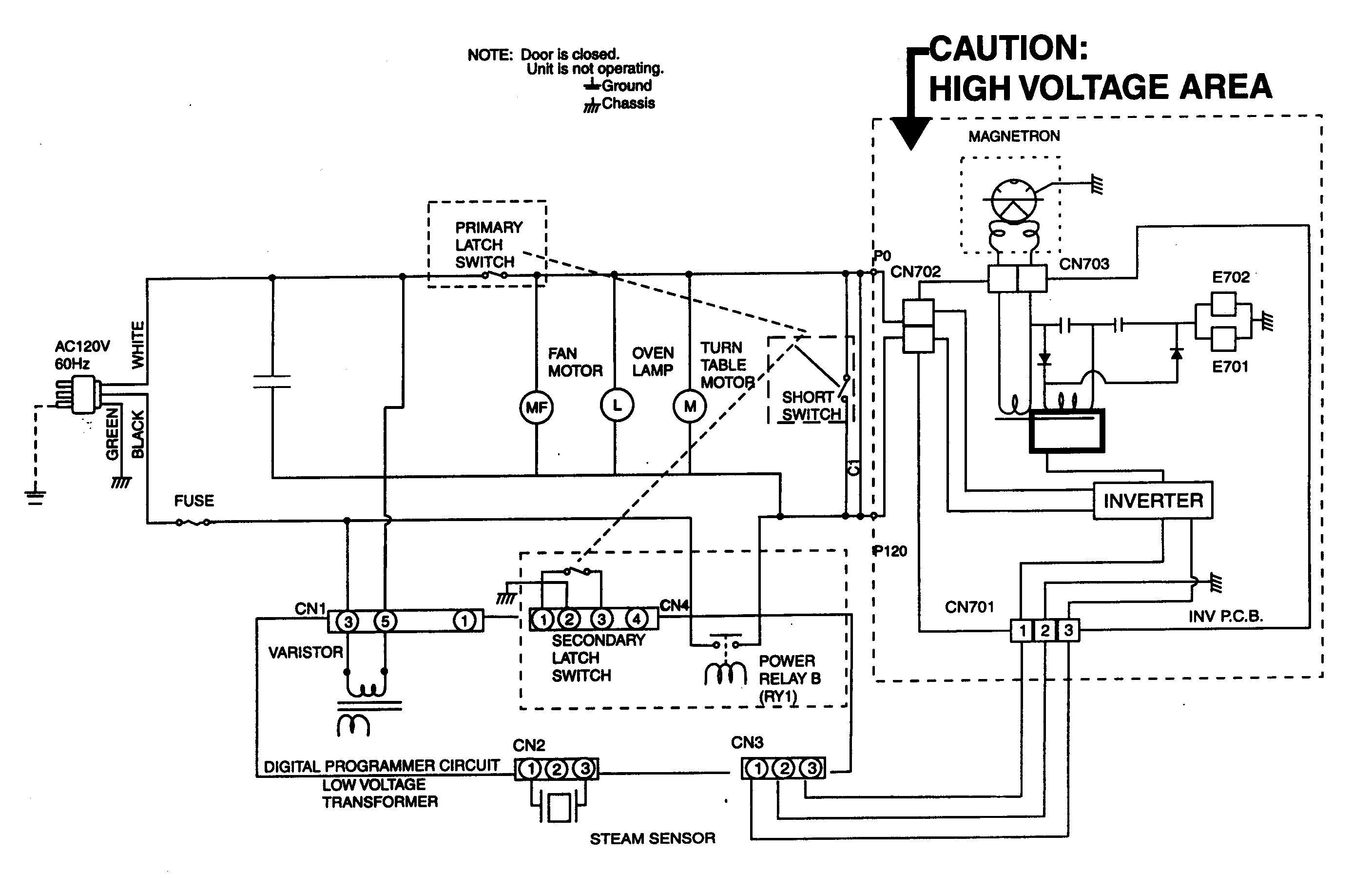Panasonic NN-S560BF wiring diagram diagram
