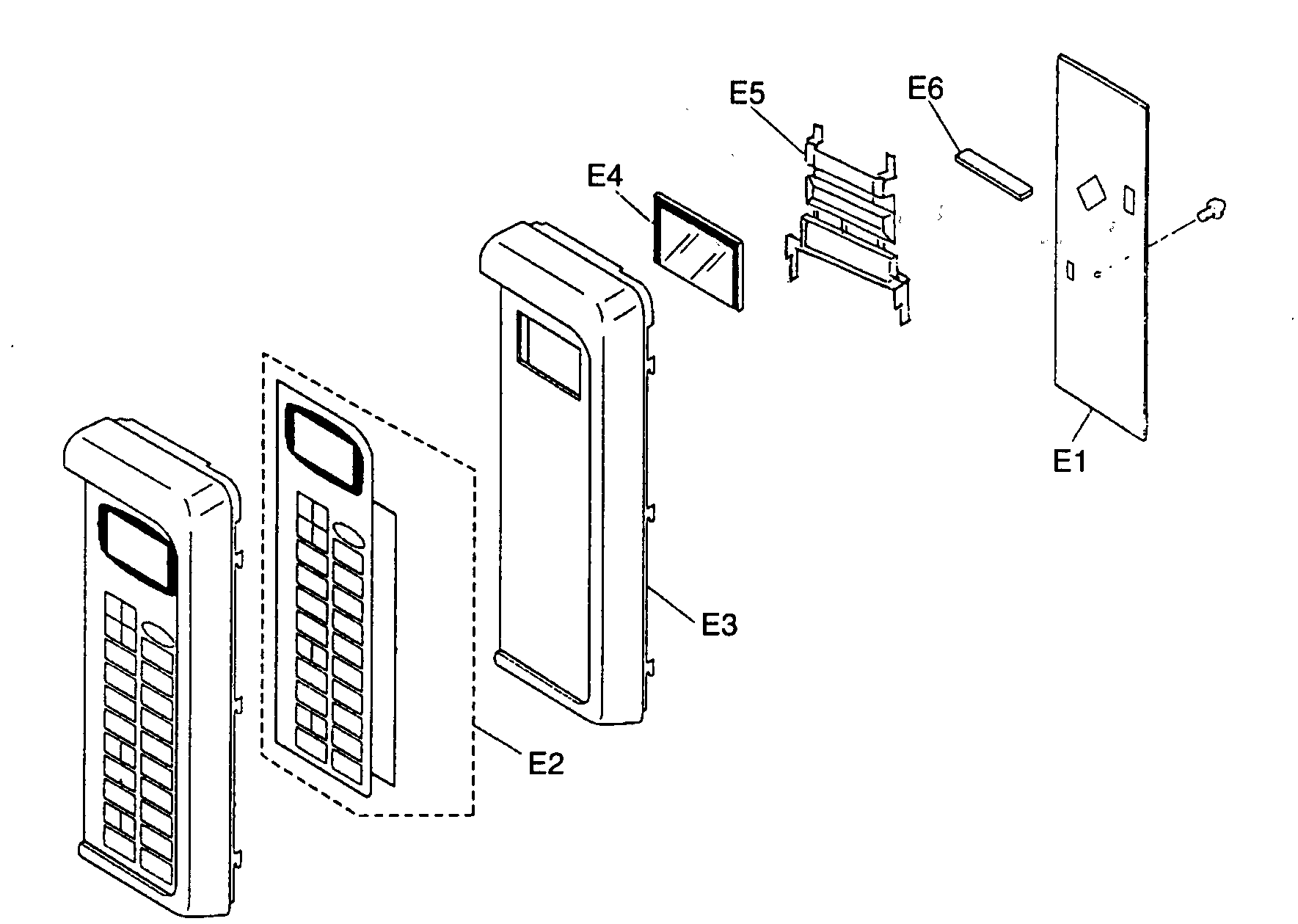 Panasonic NN-S550WF escutheon base assy diagram