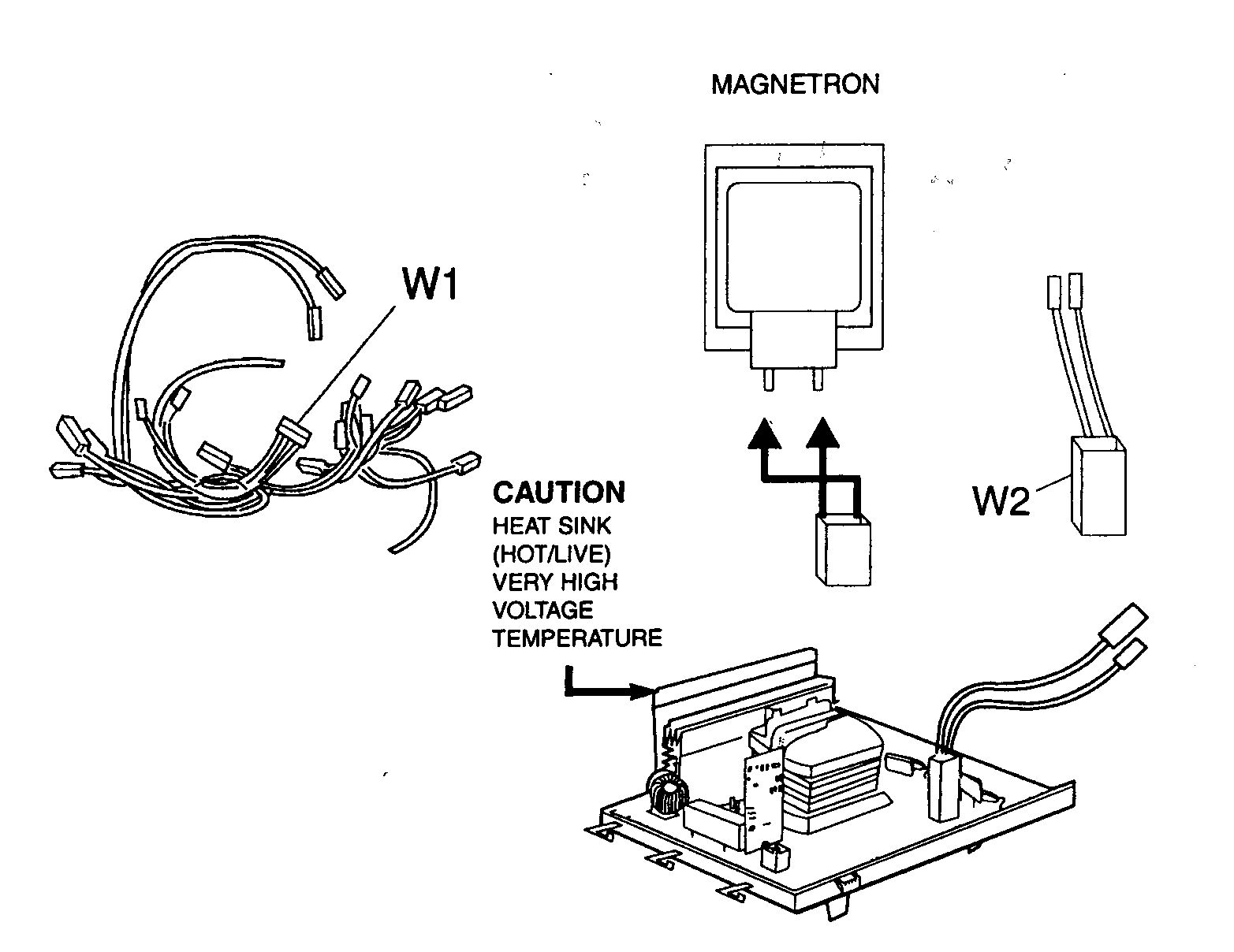 Panasonic NN-L530BF wiring material diagram