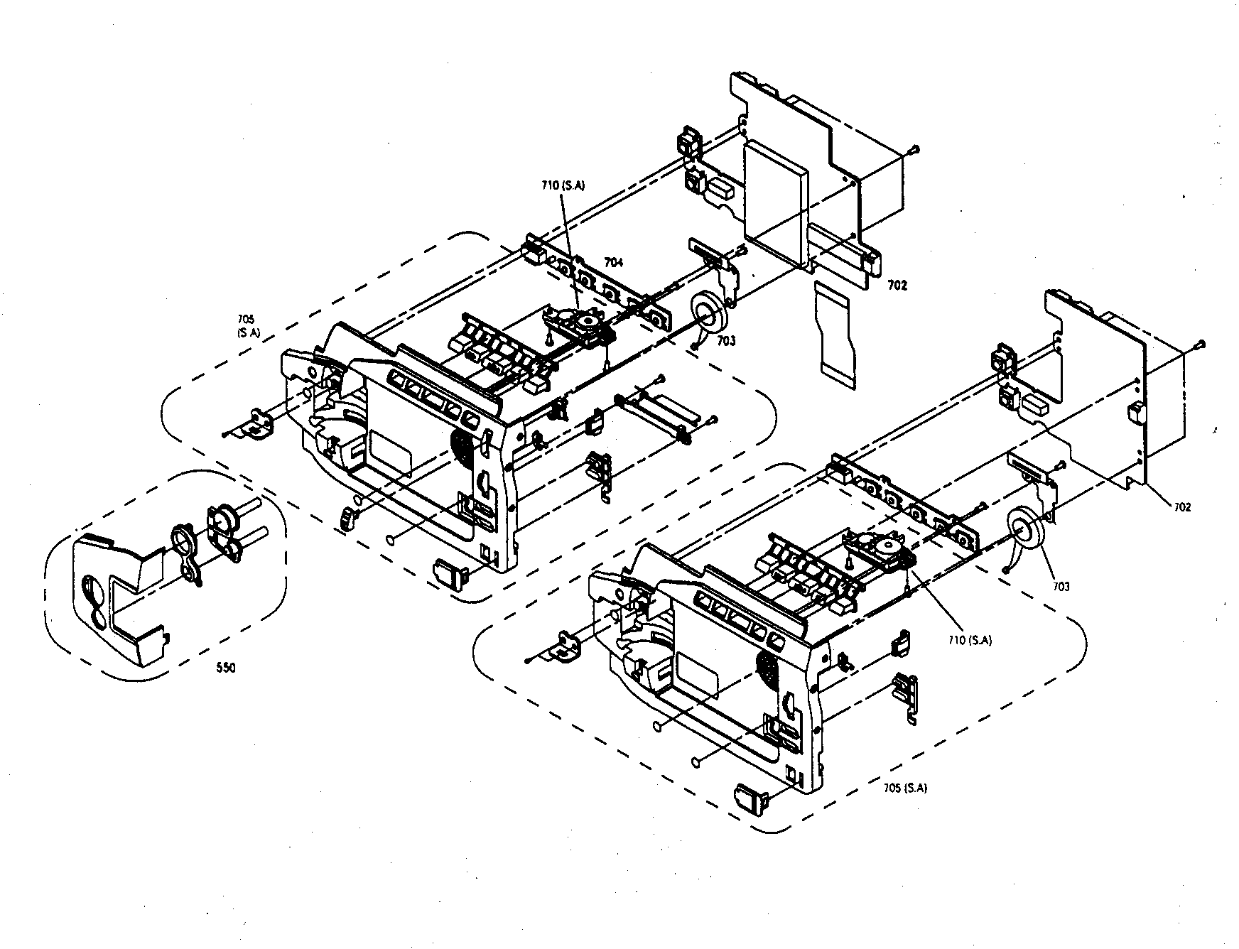 Samsung SCD86 case left assy diagram