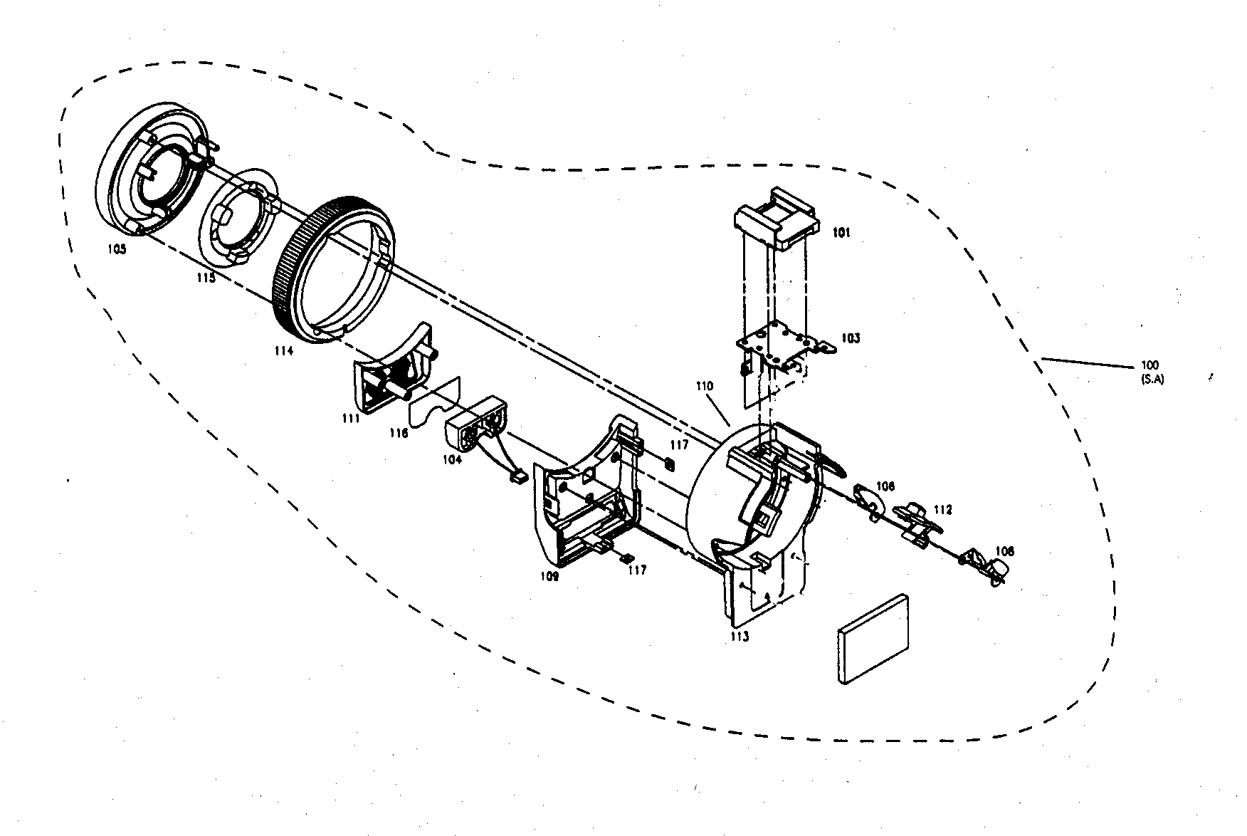 Samsung SCD86 front assy diagram