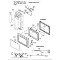 Sharp R-204EWA control panel/door parts/miscellaneous diagram