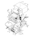 Sharp R-426HW oven cabinet parts diagram