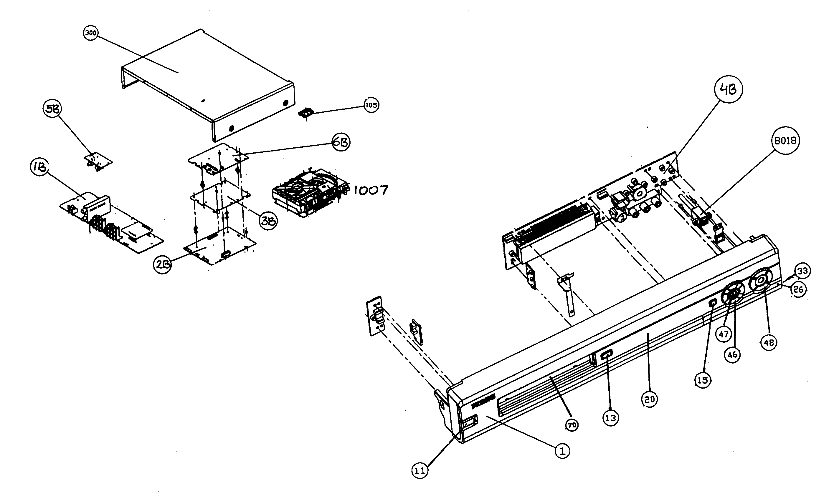 Magnavox DVDR80 cabinet parts diagram
