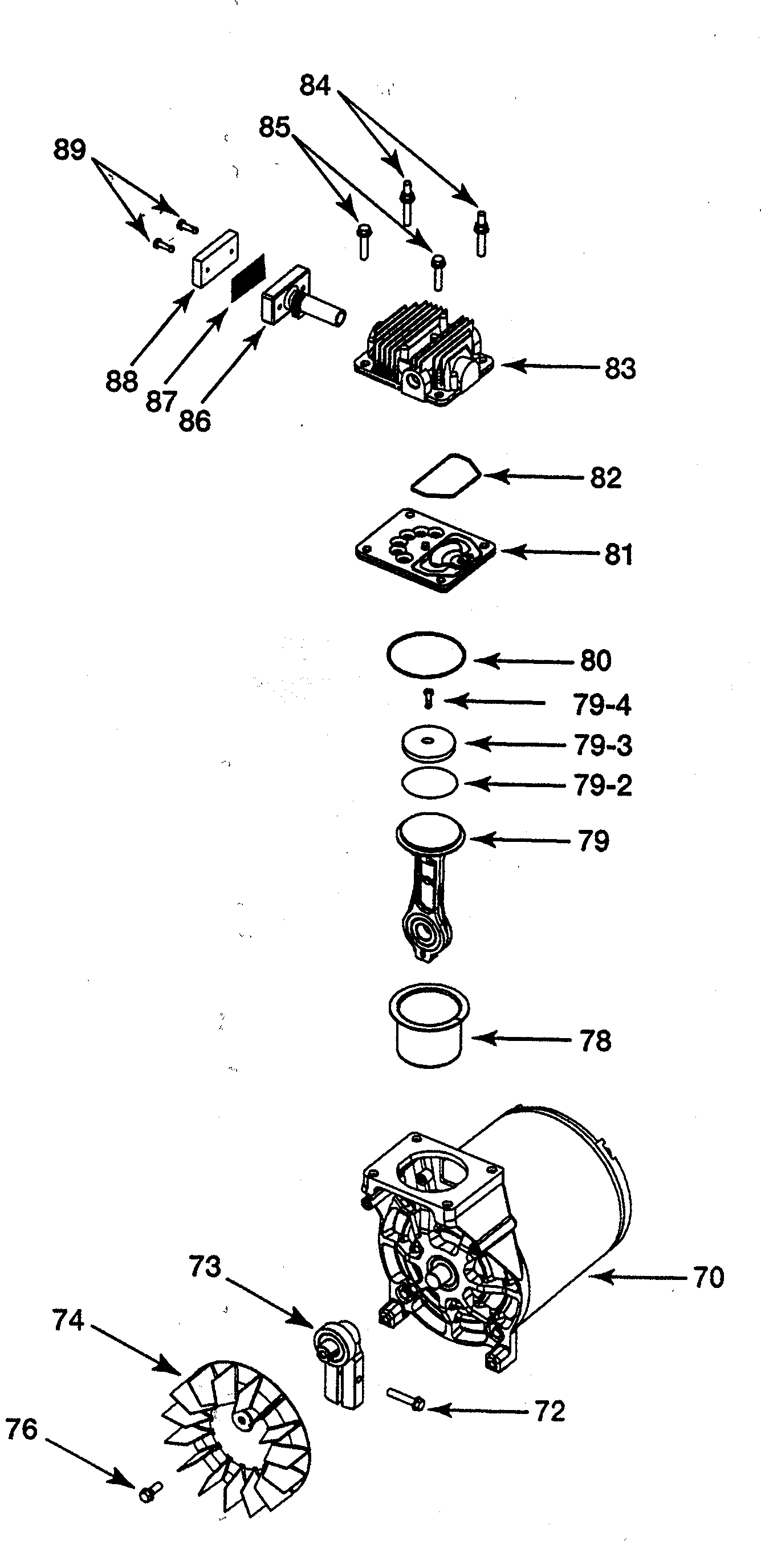 Craftsman 919167362 motor assy diagram