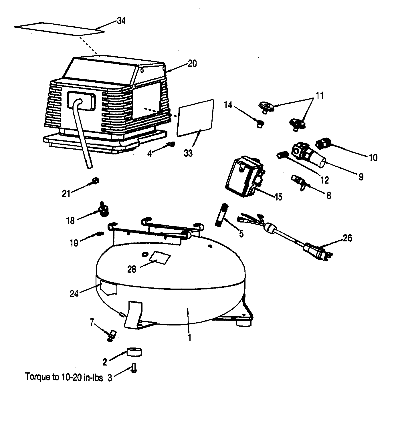 Craftsman 919165380 compressor diagram