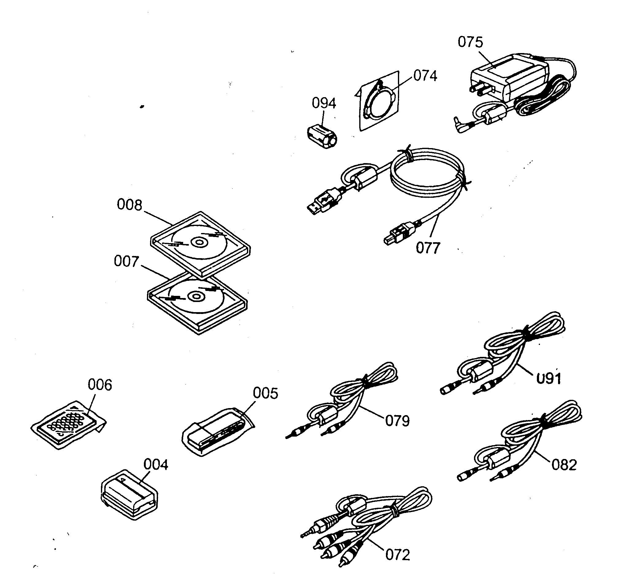JVC GR-DV900US accessorys diagram