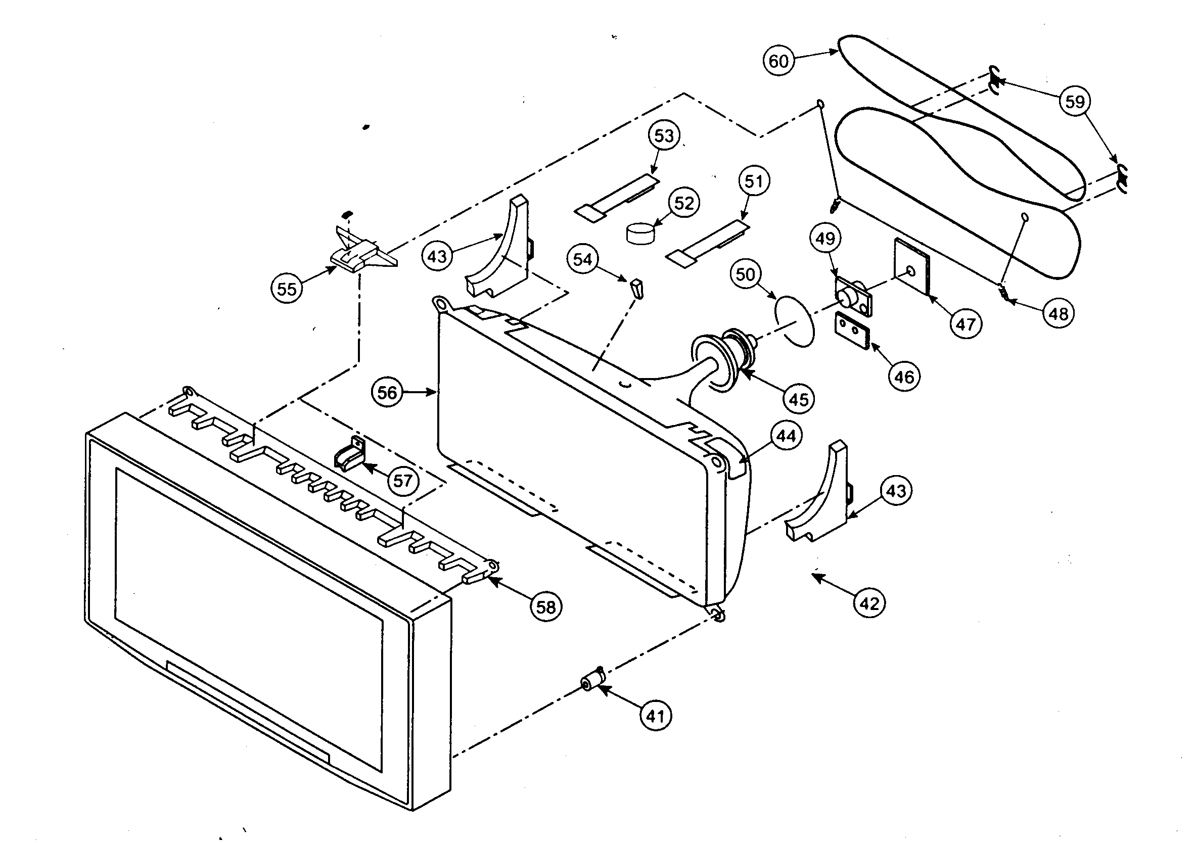 Sony KV-34HS510 lcd assy diagram