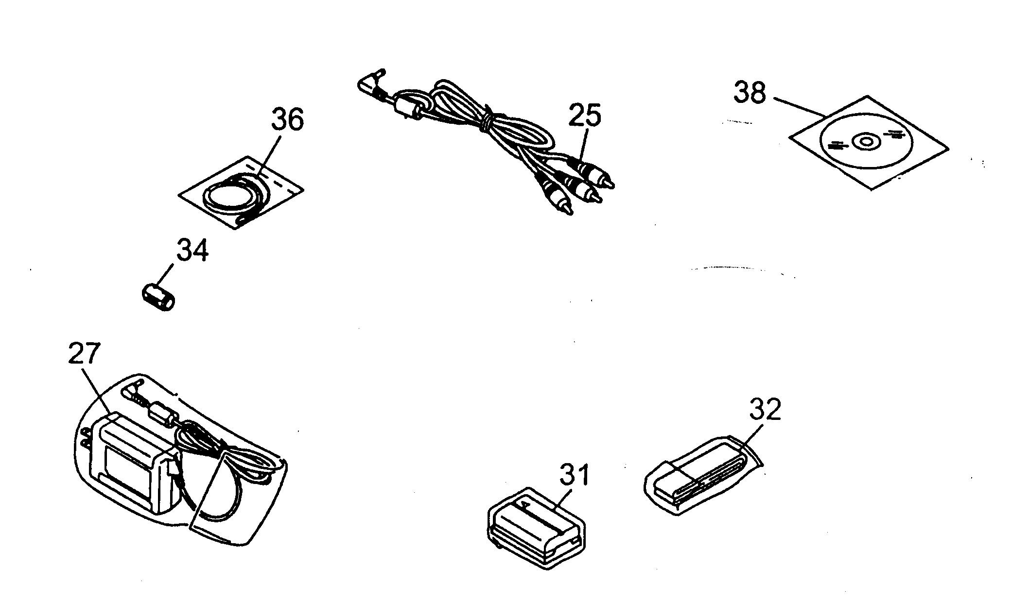 JVC GR-D30U accesorys diagram