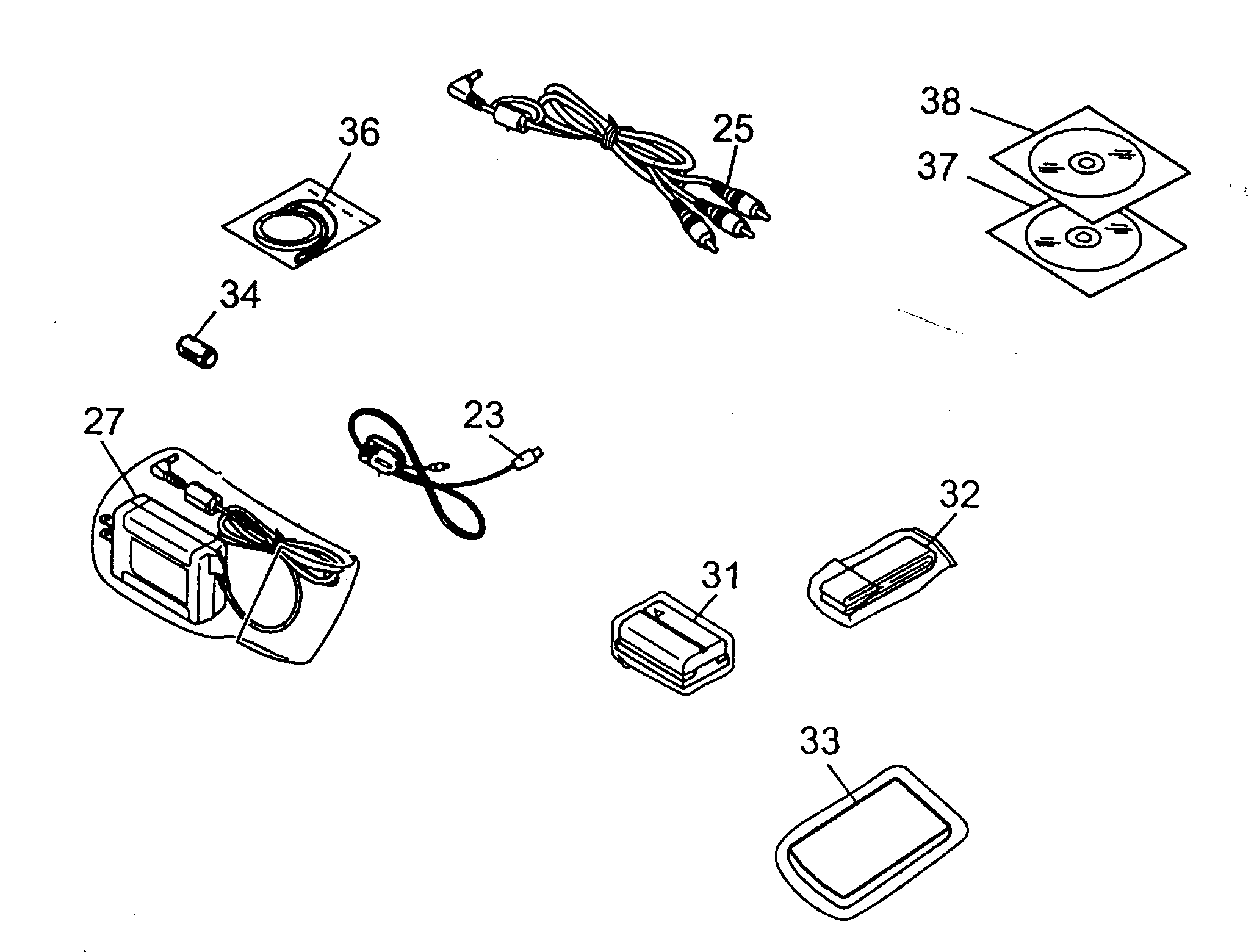 JVC GR-D70U accessorys diagram