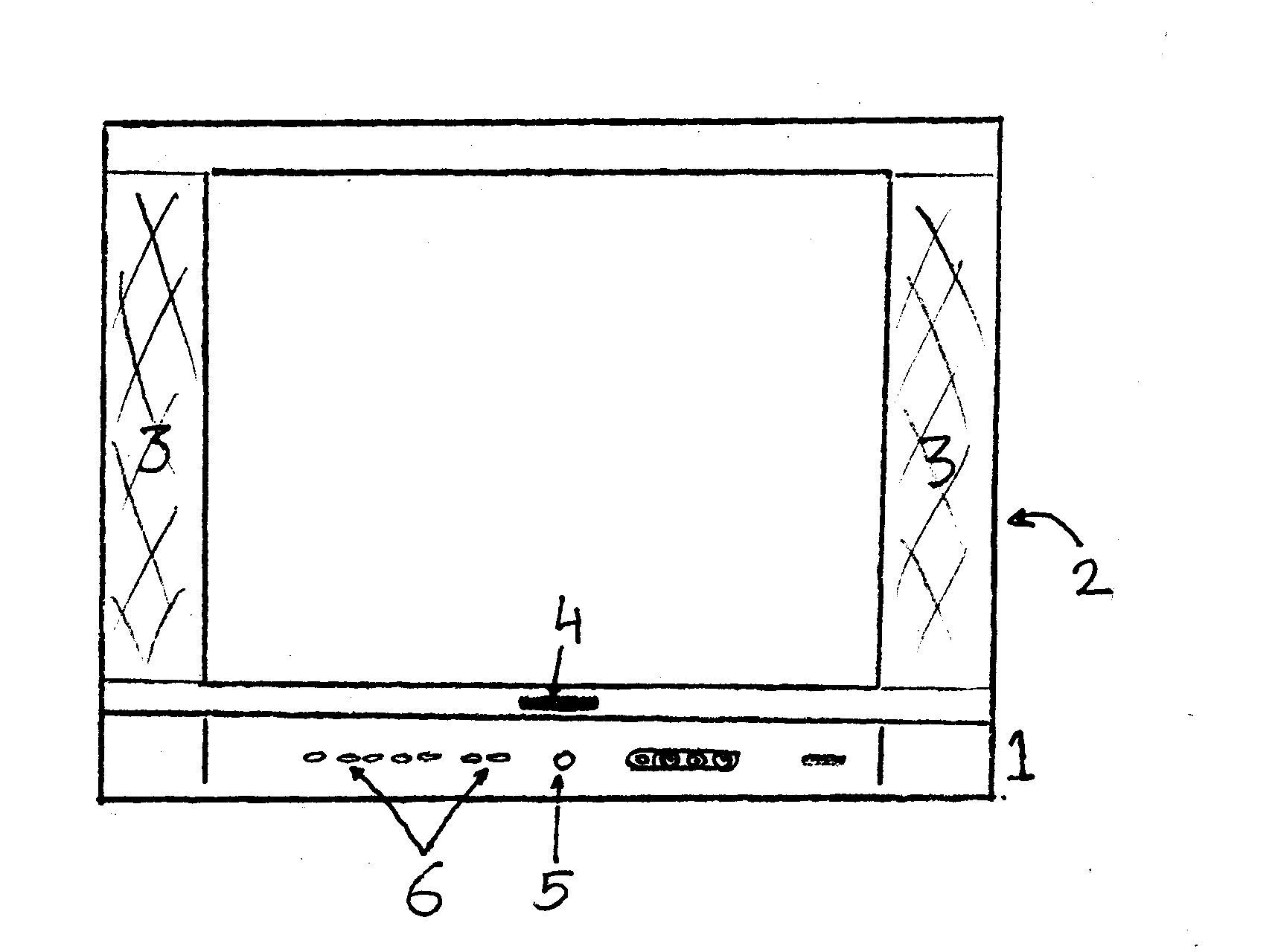 Panasonic CT-32E13-1UG cabinet parts diagram