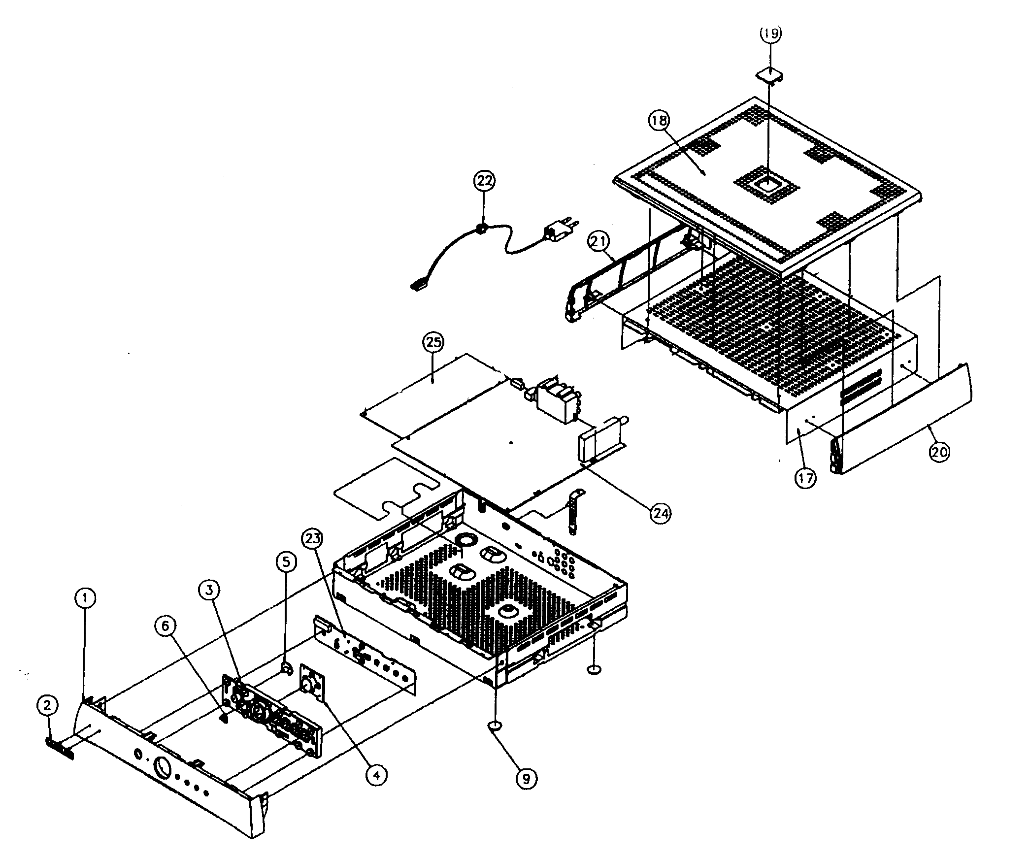 Samsung SIRT151M cabinet parts diagram