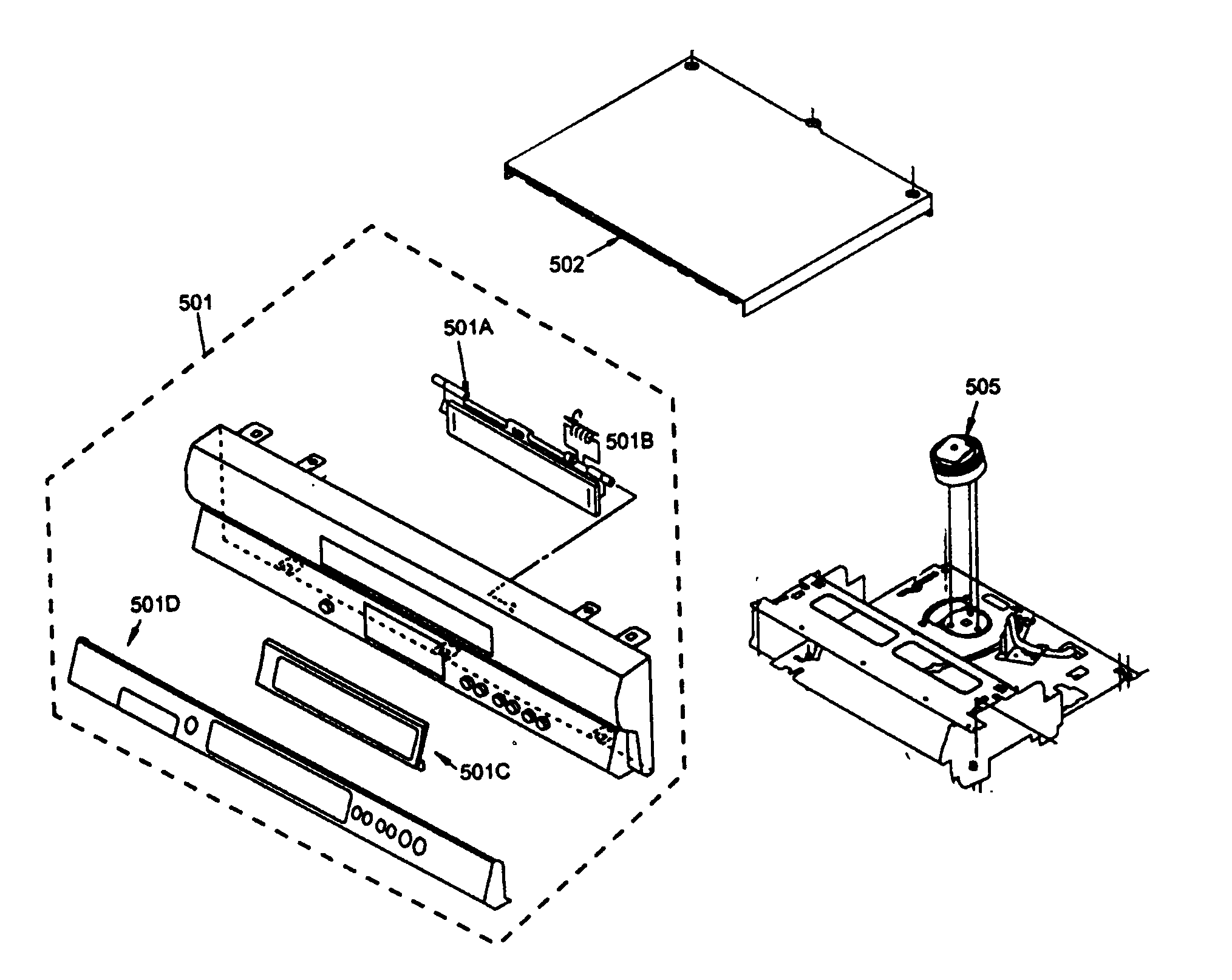 JVC HR-J692US cabinet parts diagram