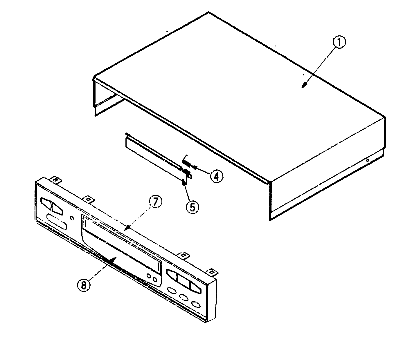 Mitsubishi HS-U577 cabinet parts diagram