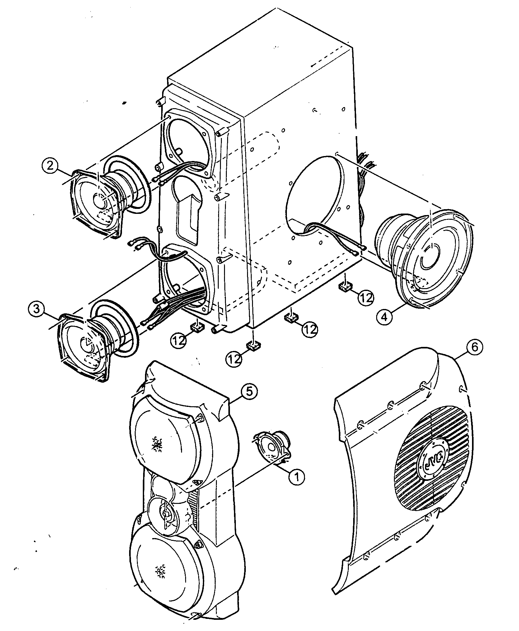 JVC HX-Z10 speaker diagram