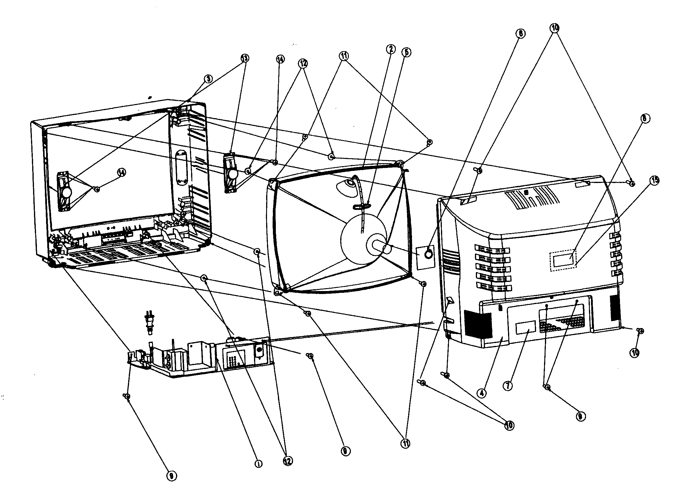 Apex AT2408 cabinet parts diagram