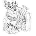 Panasonic SA-AK403P cabinet parts diagram