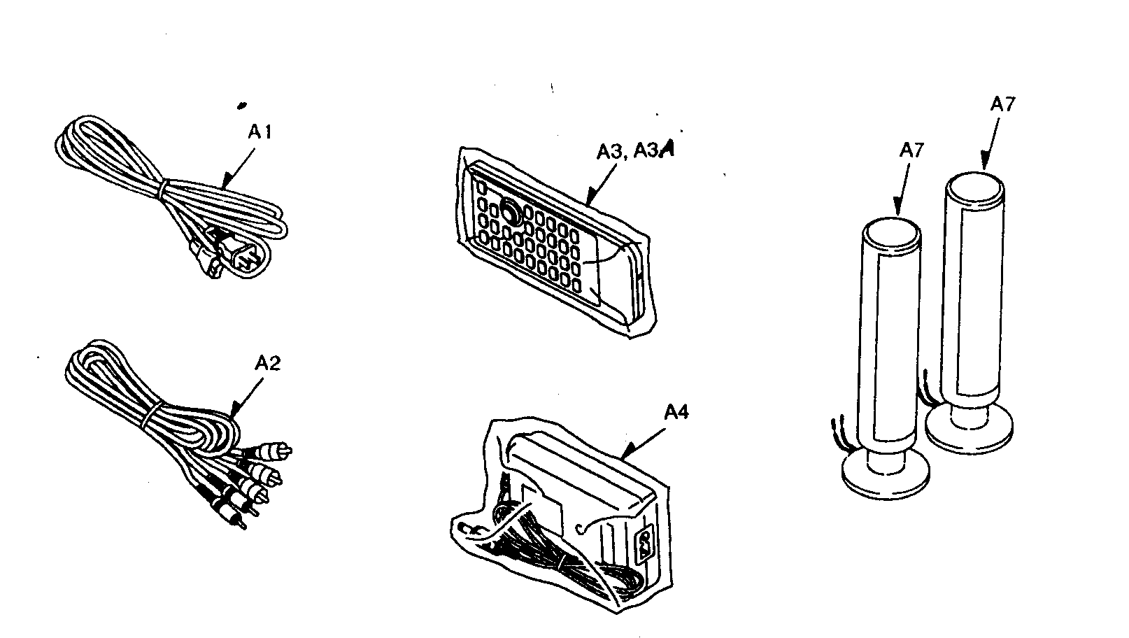 Panasonic DVD-LX9PP speakers diagram