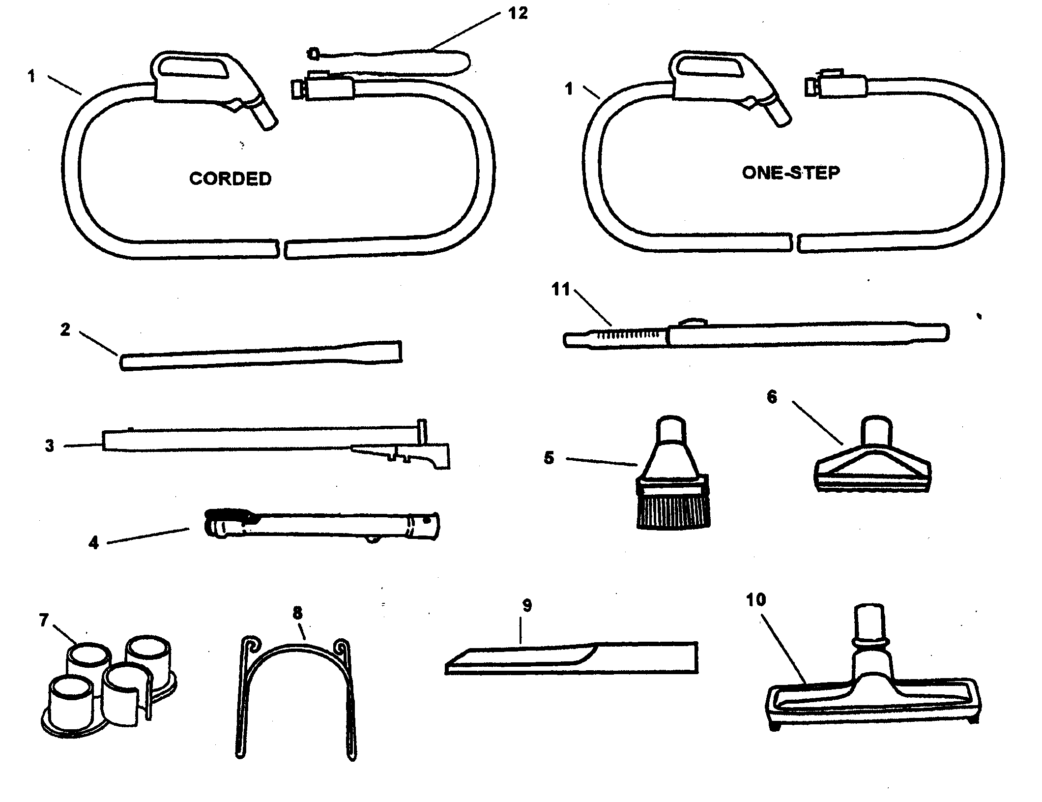 Hoover S5684-035 accessorys diagram