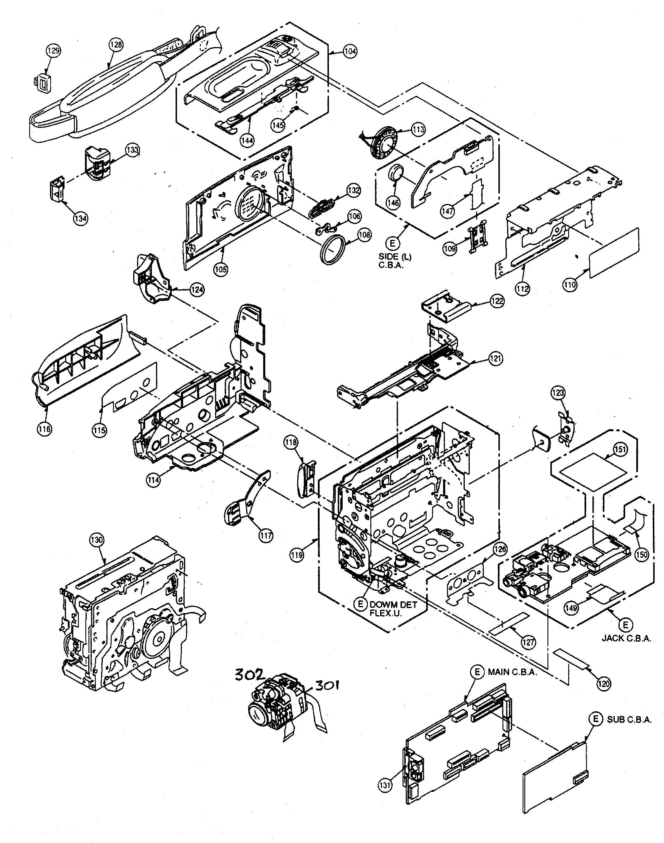 Panasonic PV-GS50S right cabinet diagram