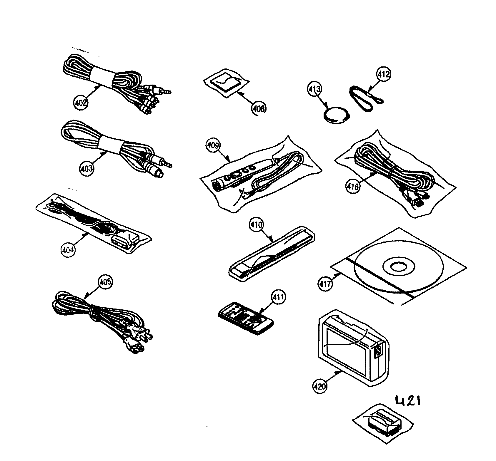 Panasonic PV-GS50S accessiorys diagram