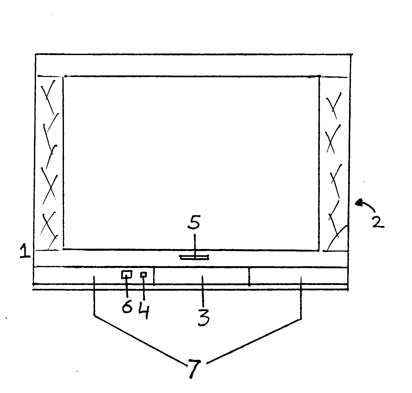 Panasonic CT-36SC13G cabinet part diagram