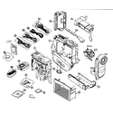 Panasonic PV-DV203-K cabinet parts diagram