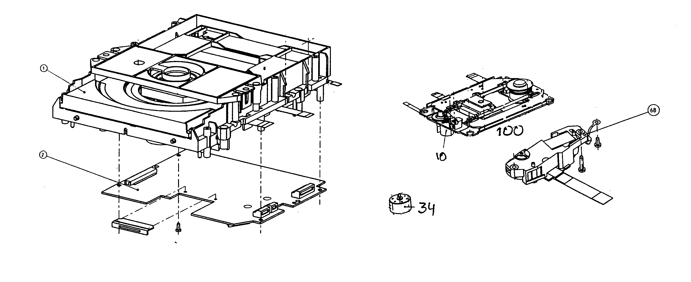 Magnavox VAE8015 cabinet parts diagram