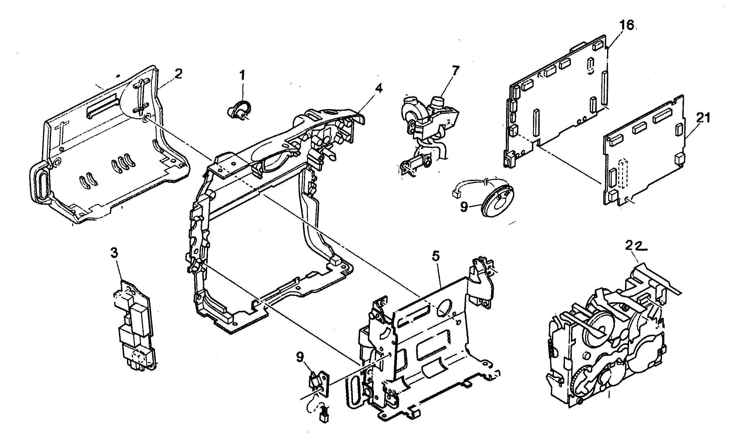 Canon ZR45MC lt side cabinet diagram