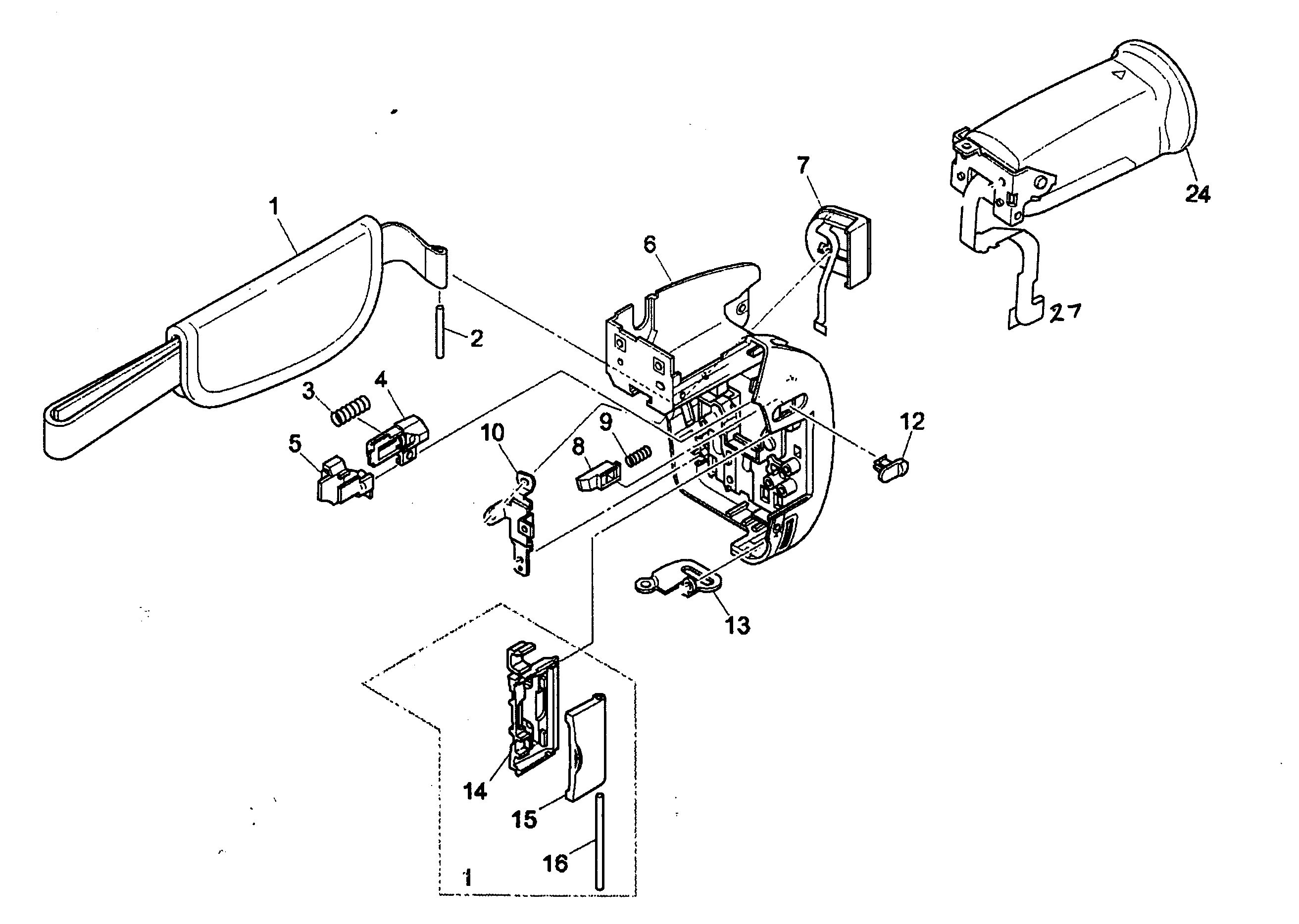 Canon ZR45MC back caqbinet diagram