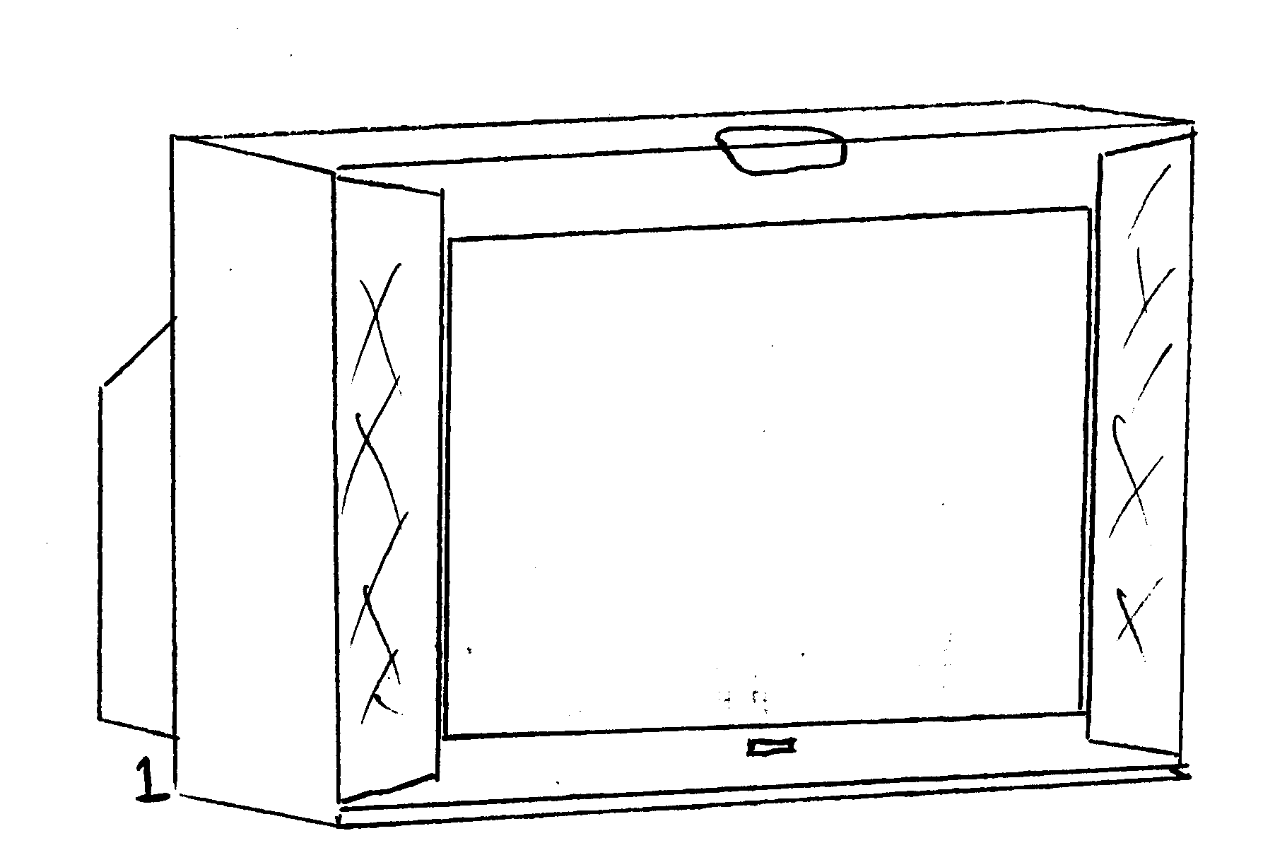 RCA 32V550T cabinet parts diagram