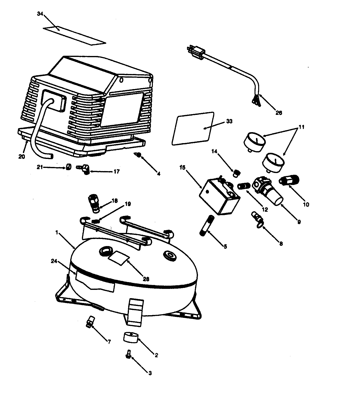 Craftsman 919152143 compressor diagram