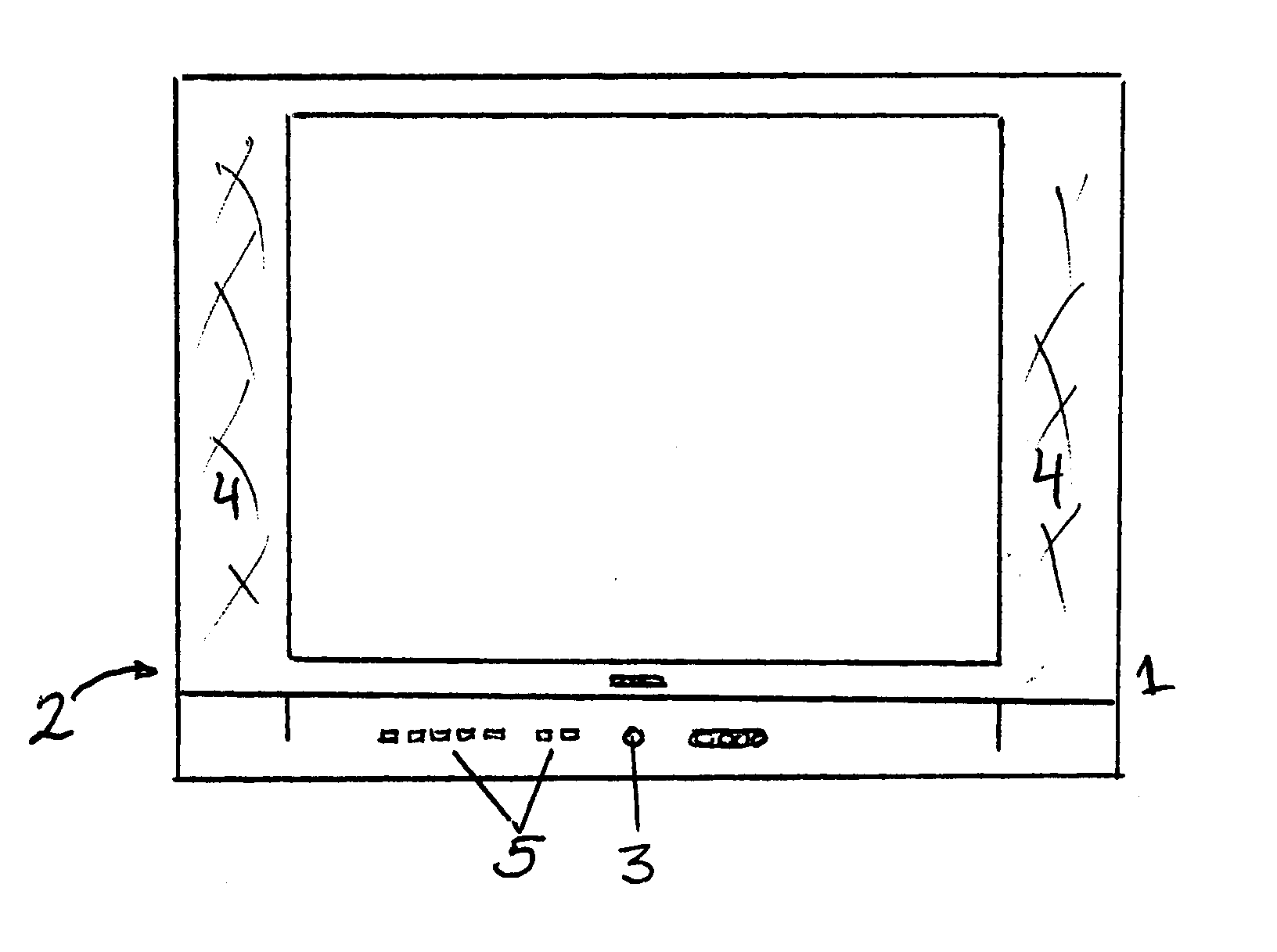 Panasonic CT-27E33G cabinet parts diagram