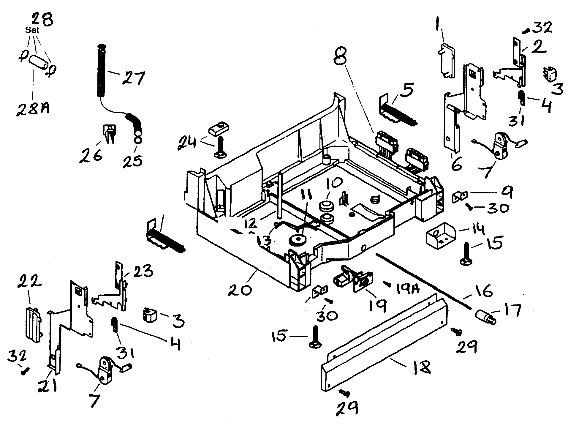 Bosch SHU43C02UC/14 base diagram