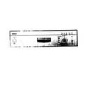Bosch SHU66E07UC/14 fascia panel diagram