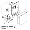 Bosch SHU43E07UC/14 door assy diagram