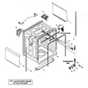 Bosch SHU43E07UC/14 tank assy diagram