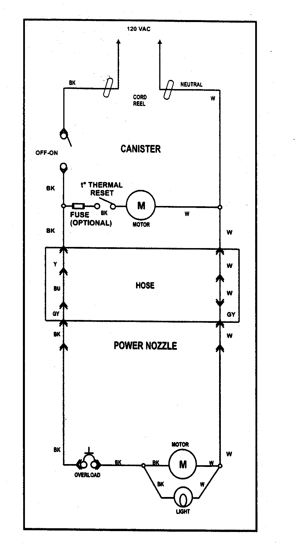 Panasonic MC-V964000 wiring diagram diagram