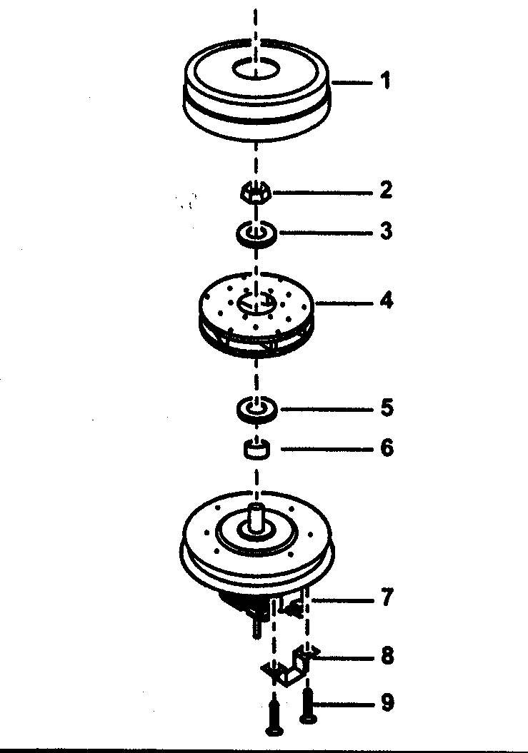 Panasonic MC-V225 motor fan assy diagram