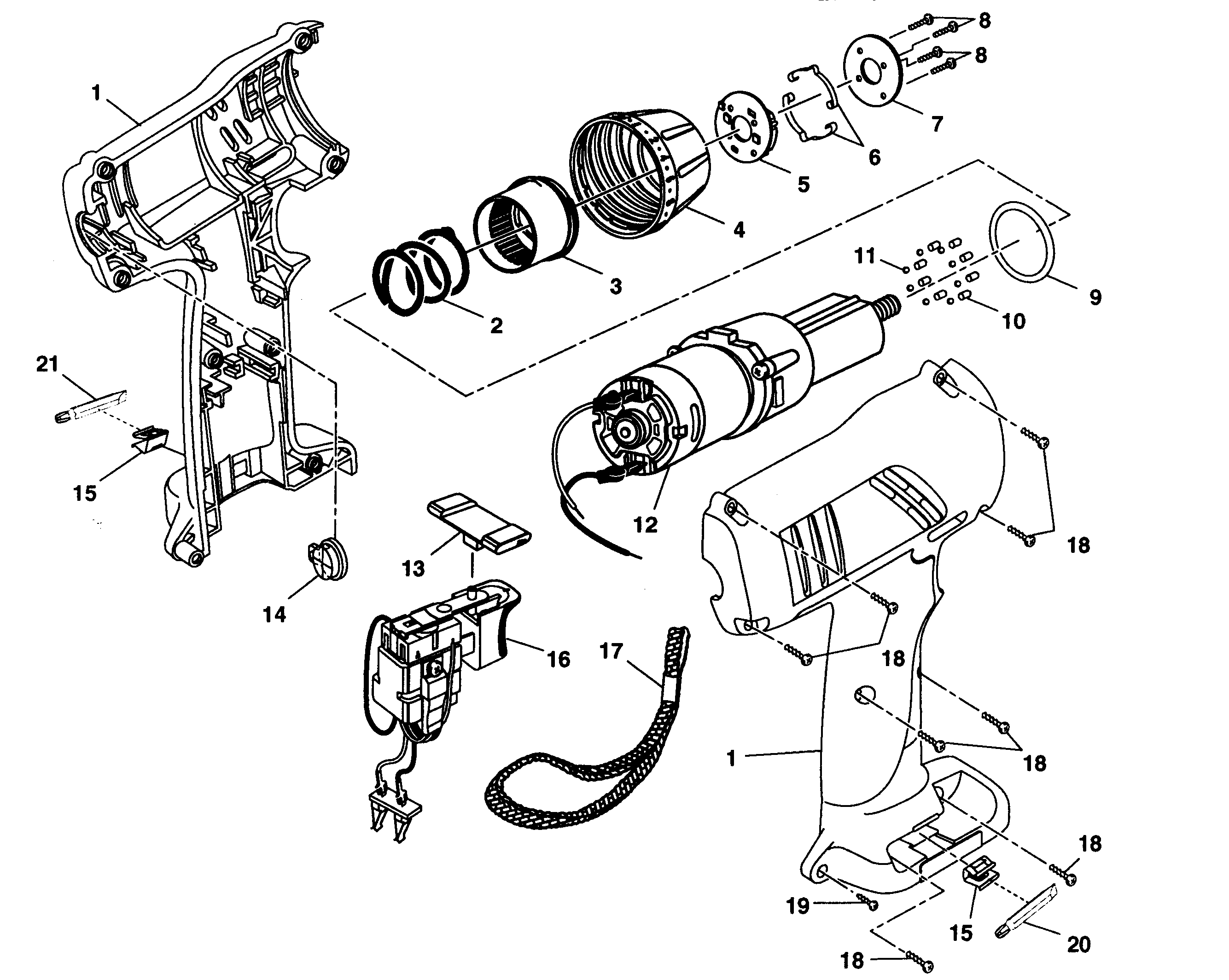 Craftsman 315114630 housing assy diagram