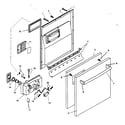Bosch SHX46A07UC/14 door assy diagram